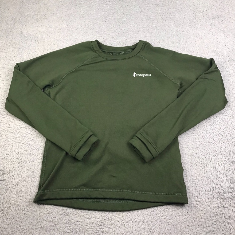 Cotopaxi Sambaya Sweatshirt Womens S Green Stretch Fleece Crew Pullover Sweater